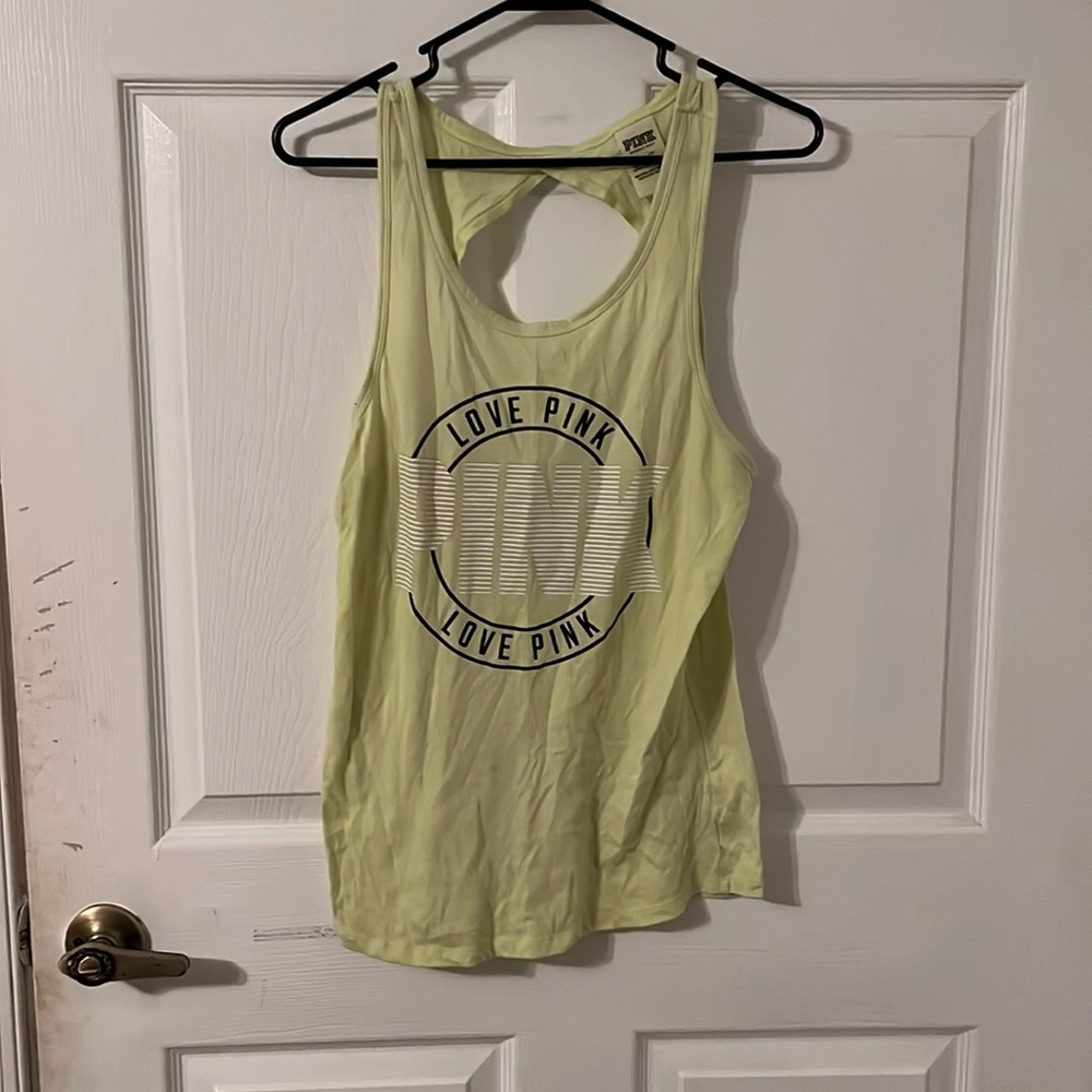 Pink lime green extra small workout tank